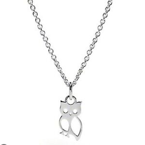 Silver and Rose Gold Owl Pendant Necklace